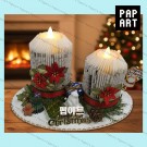 [PA-726] 크리스마스 양초 세트